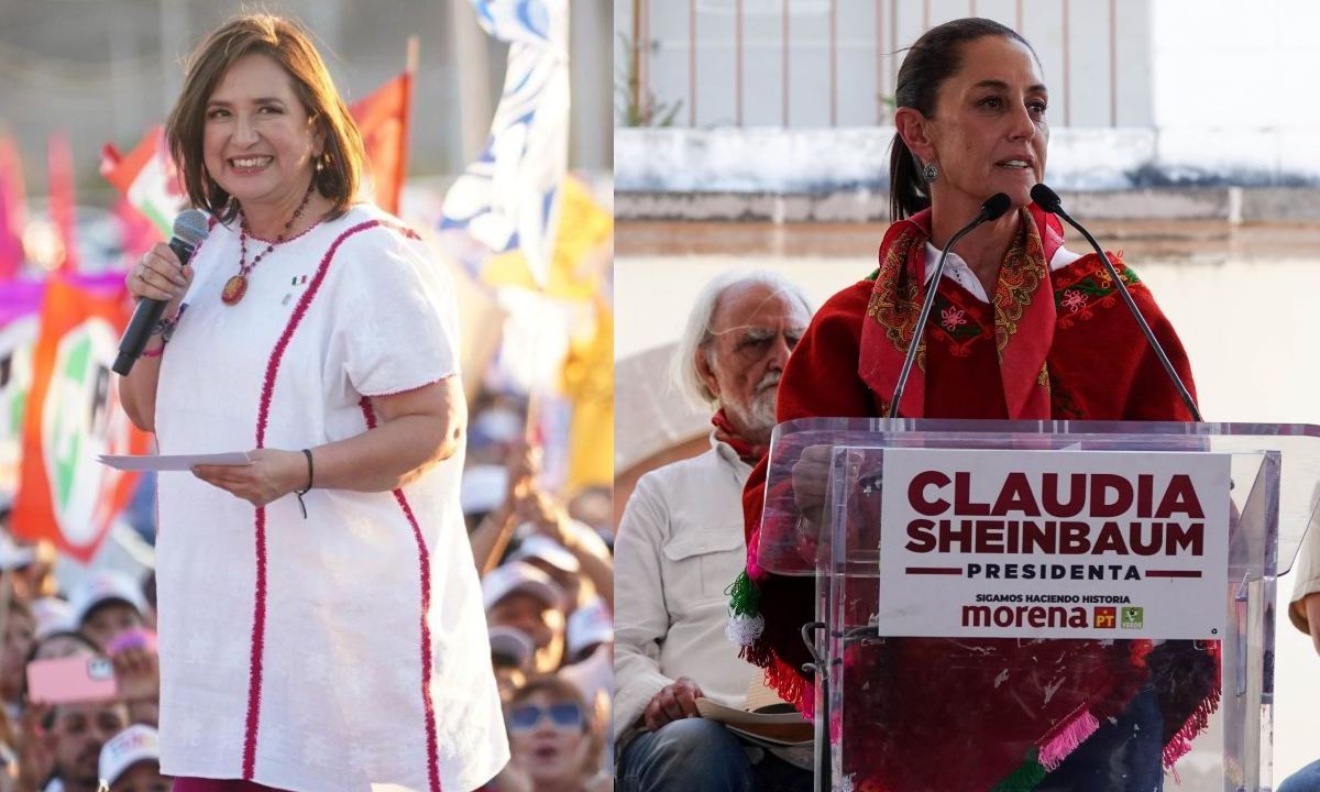 Las candidatas presidenciales Claudia Sheinbaum y Bertha Xóchitl Gálvez faltaron a los ensayos para el tercer debate presidencial