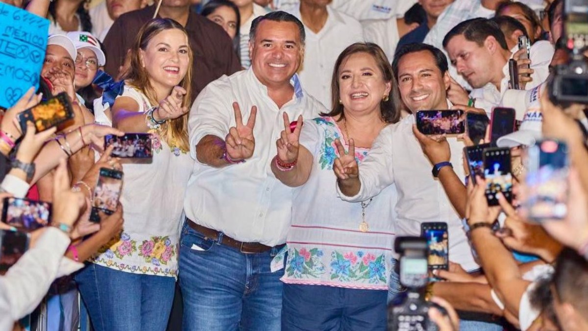 En el cierre de campaña en Yucatán, Cecilia Patrón y Renán Barrera aseguraron que el equipo local llevará al triunfo a Xóchitl Gálvez
