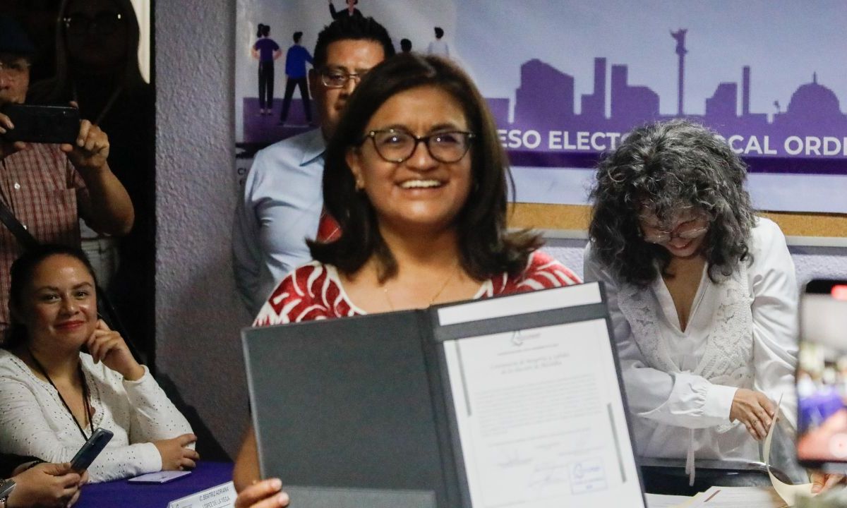 Recibe Aleida Alavez constancia de mayoría como alcaldesa de Iztapalapa