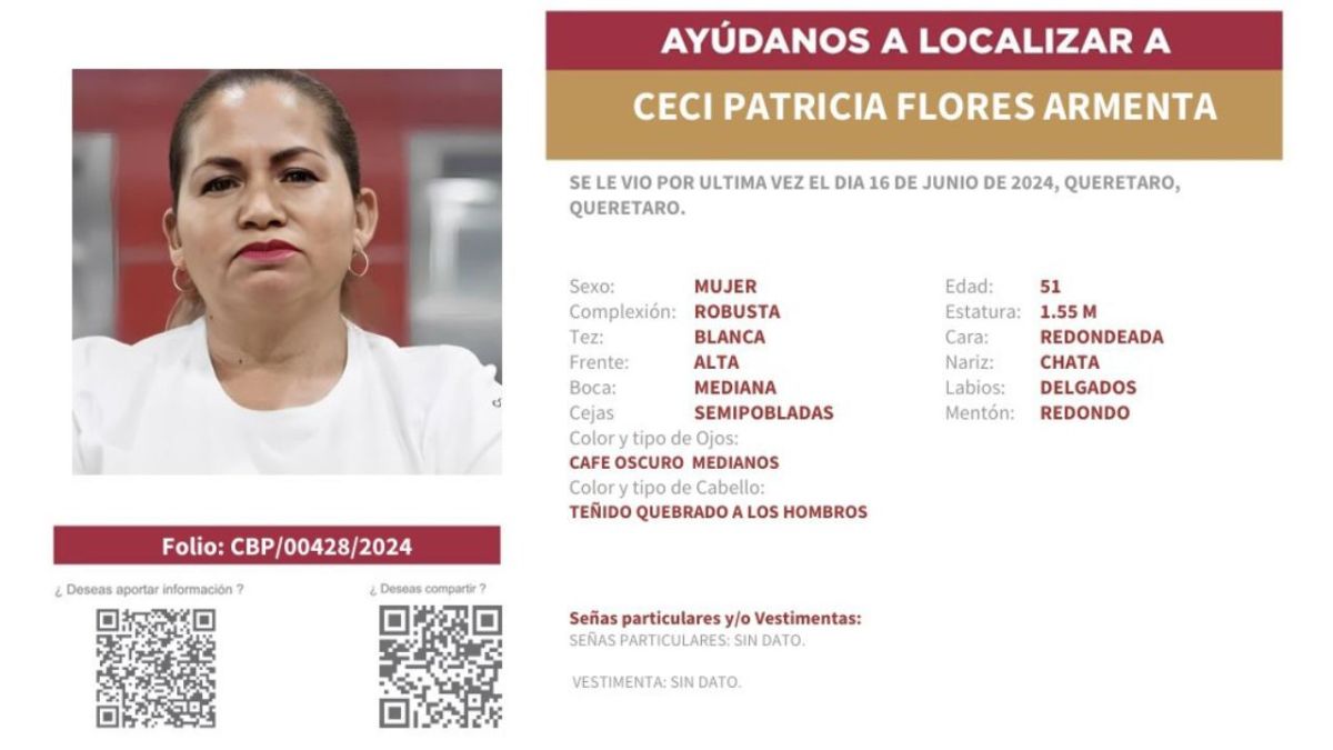 Comisión de búsqueda de CDMX emite ficha para localizar a activista Ceci Flores
