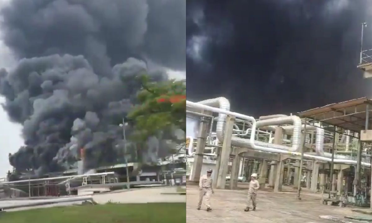 A través de redes sociales se difundieron videos del incendio en Chiapas