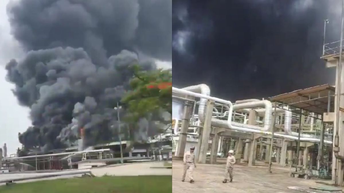 A través de redes sociales se difundieron videos del incendio en Chiapas