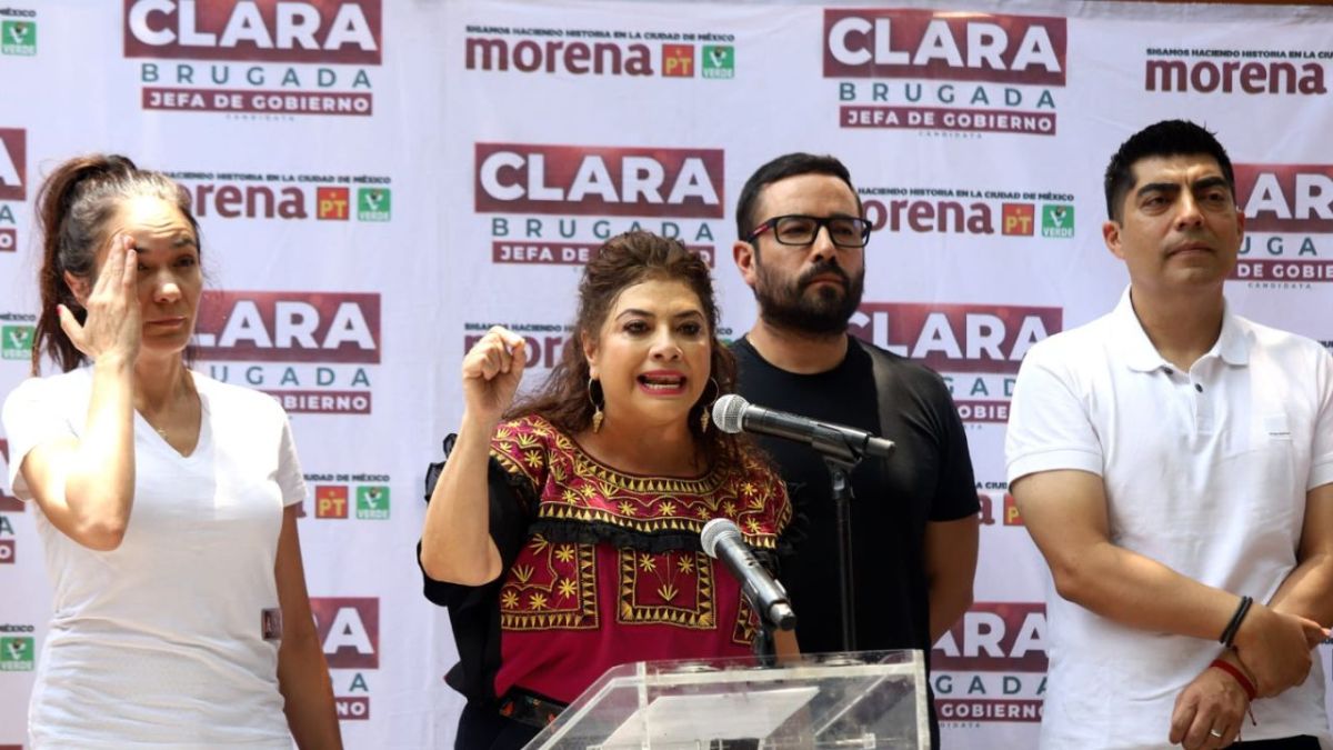 Clara Brugada aseguró que sus contrincantes en la elección están en su derecho de defender su voto