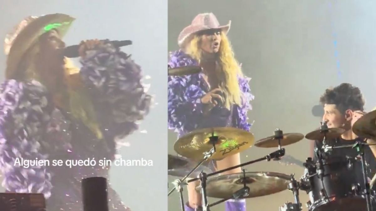 Paulina Rubio regaña a su baterista en pleno concierto por no llevar el ritmo