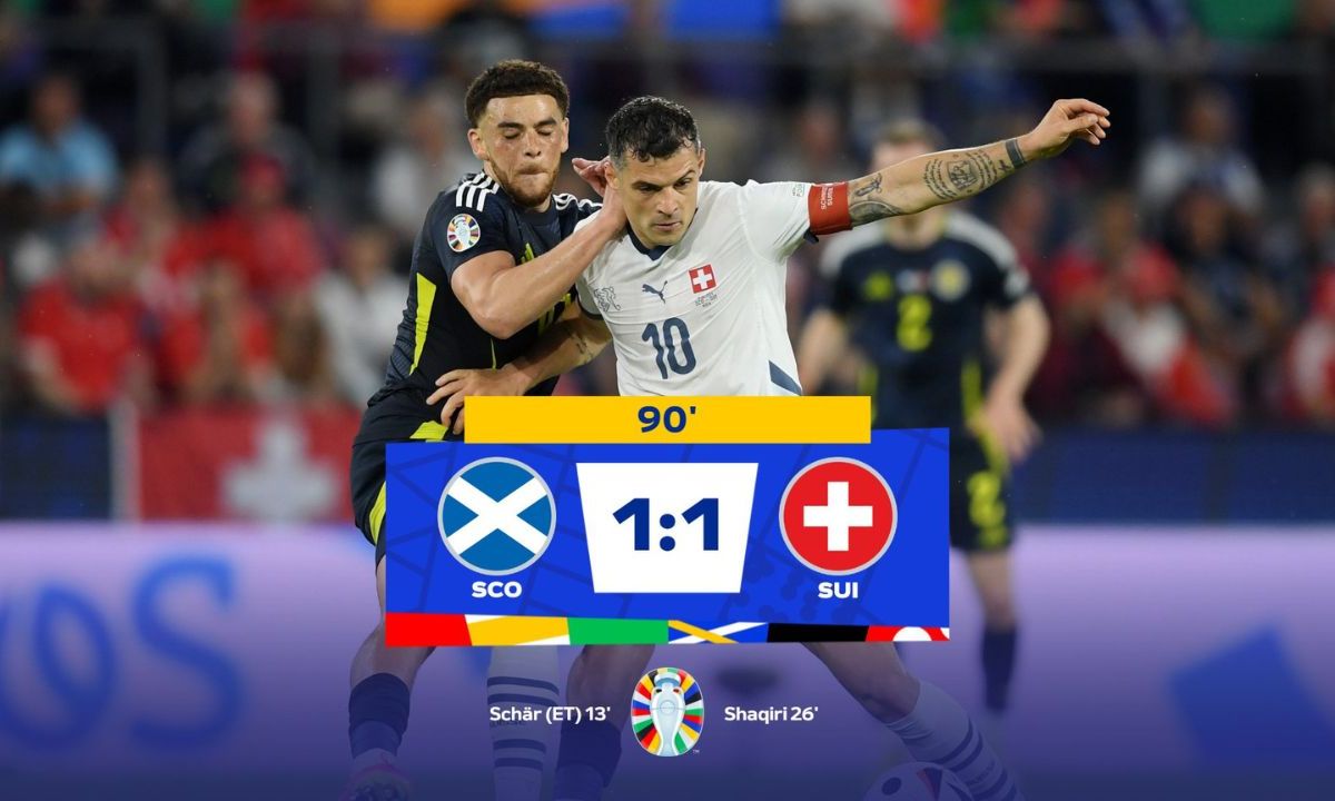 Escocia y Suiza empatan a un gol en la Eurocopa 2024
