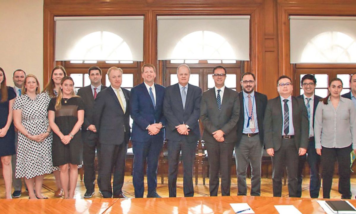 El subsecretario de Hacienda, Gabriel Yorio, sostuvo una reunión con la delegación del Comité de Servicios Financieros de la Cámara de Representantes de Estados Unidos