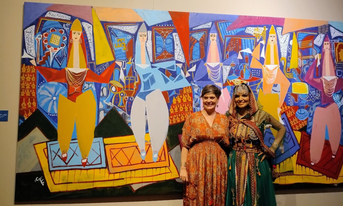Una muestra artística de la artista Imene Khelifi se unió a la celebración de décadas diplomáticas entre Argelia y México.