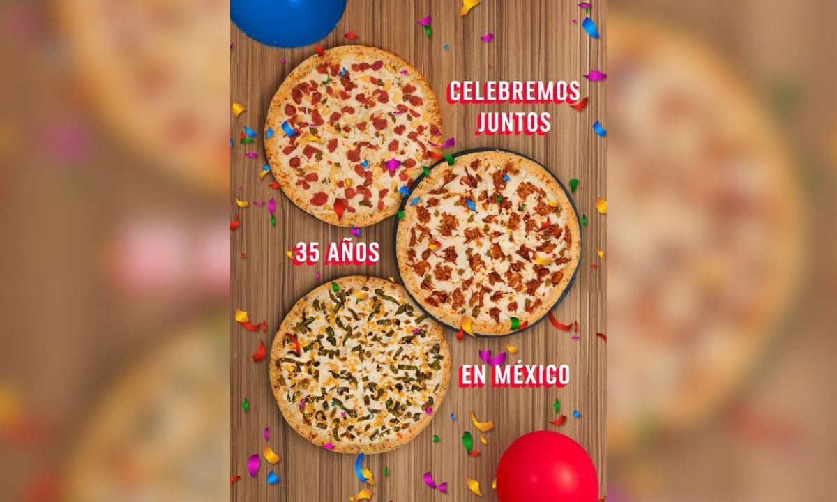 Con pastor, cochinita y rajas celebrará Domino’s sus 35 años en México
