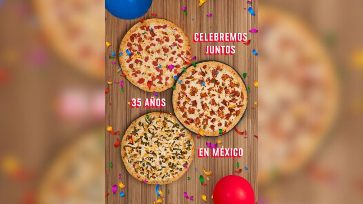 Con pastor, cochinita y rajas celebrará Domino’s sus 35 años en México