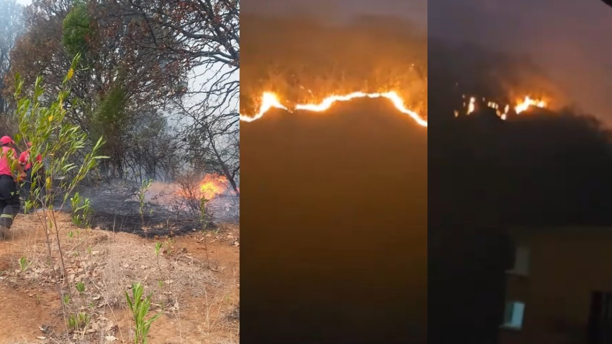 Un fuerte incendió se registró en Lomas de Tetela en Cuernavaca, Morelos, y no ha sido sofocado en su totalidad.