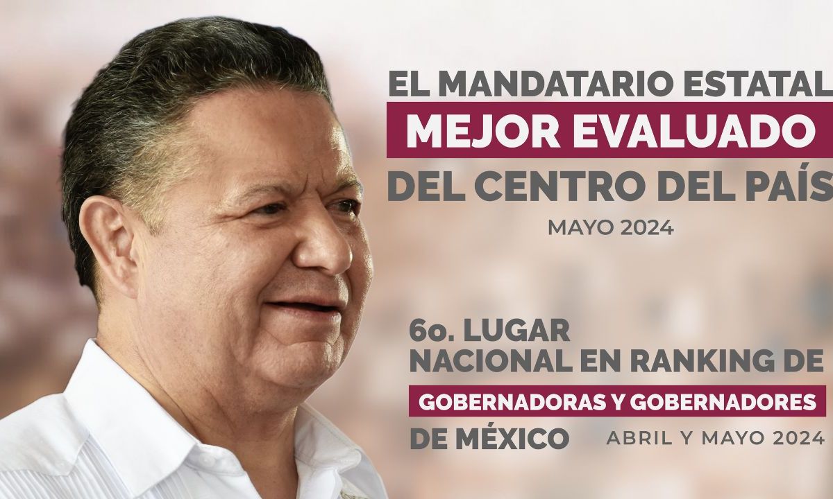 Julio Menchaca entre los primeros diez mandatarios estatales mejor evaluados del país