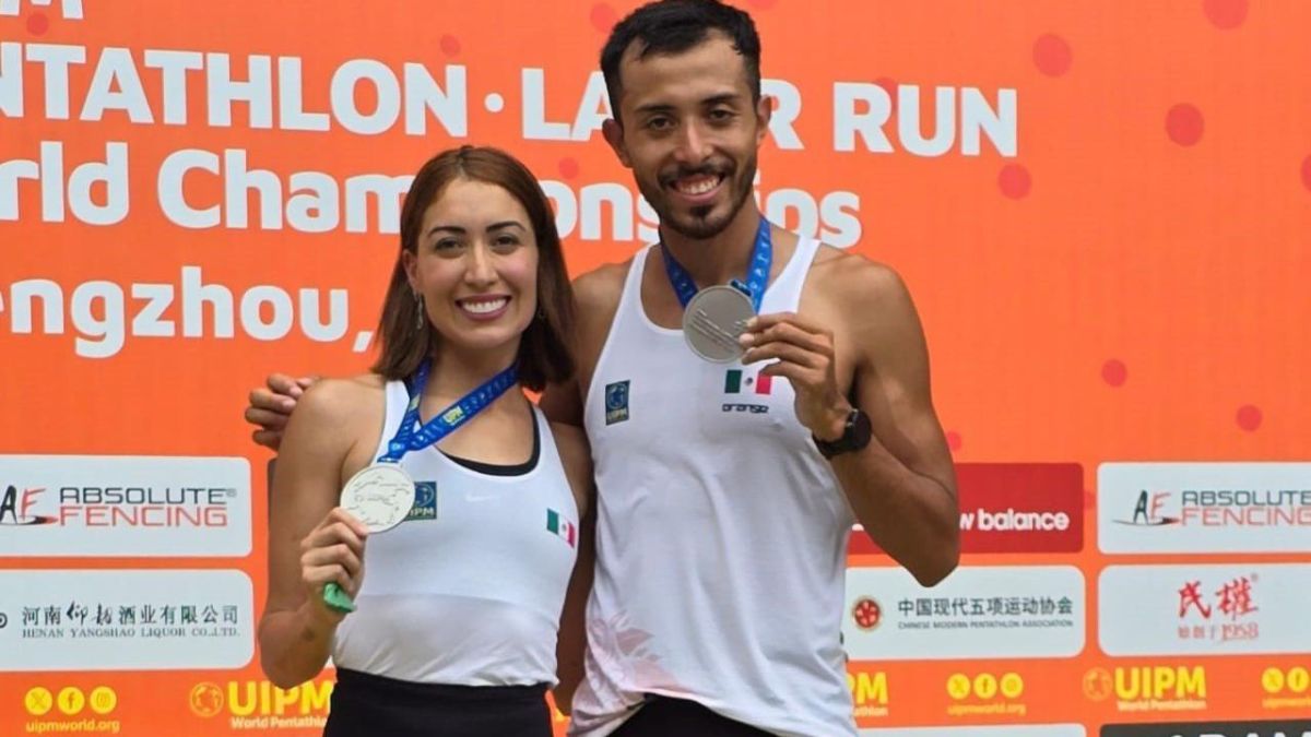 Mariana Arceo y Lorenzo Macías se llevan las medallas de plata en el Mundial de Tiro Carrera en China