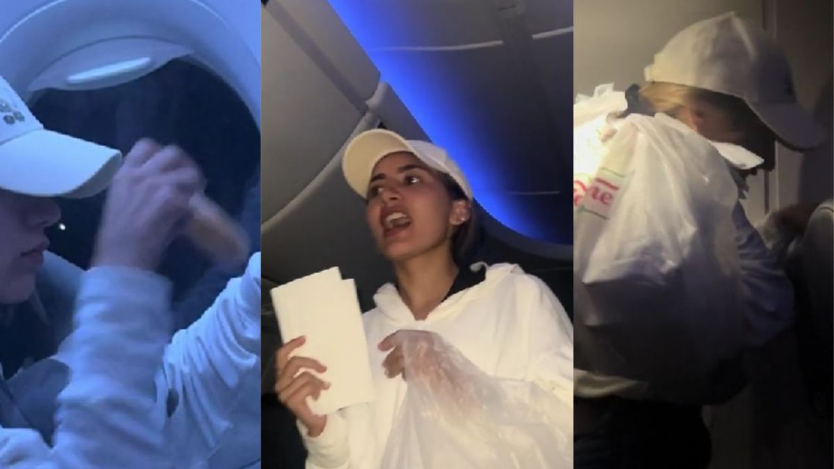 En pleno vuelo de avión, mujer vende donas a tripulantes
