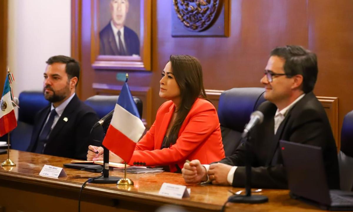 La gobernadora de Aguascalientes sostuvo una reunión de trabajo con directivos e integrantes de la Cámara de Comercio de Francia