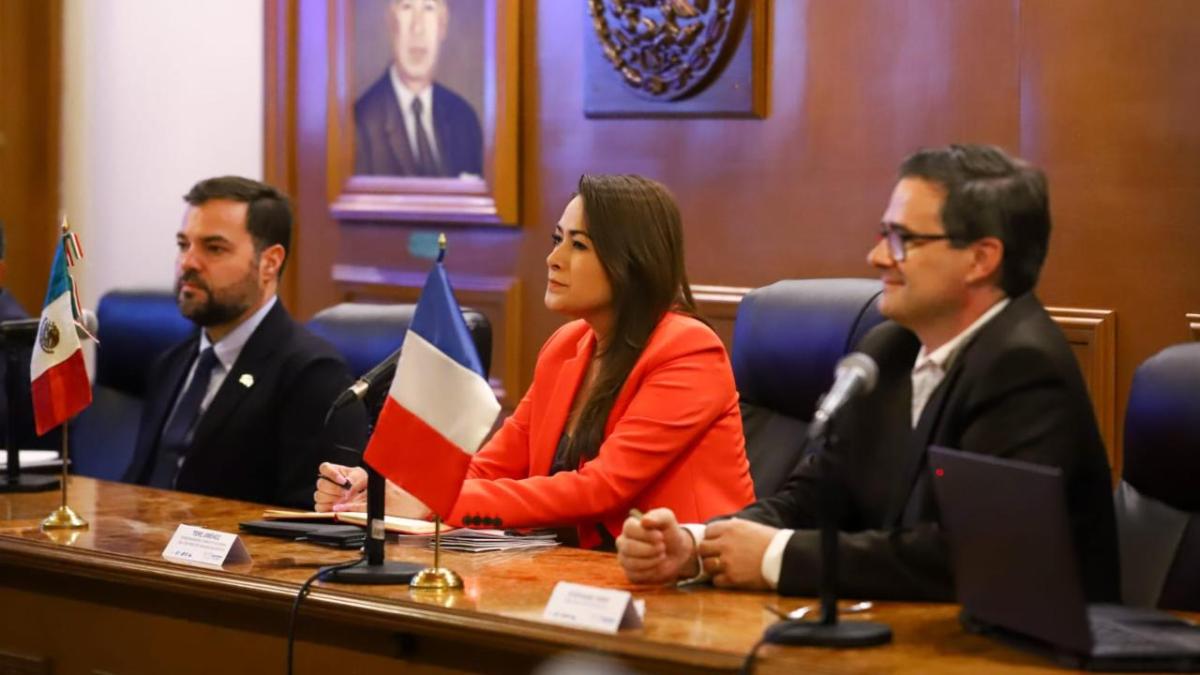 La gobernadora de Aguascalientes sostuvo una reunión de trabajo con directivos e integrantes de la Cámara de Comercio de Francia
