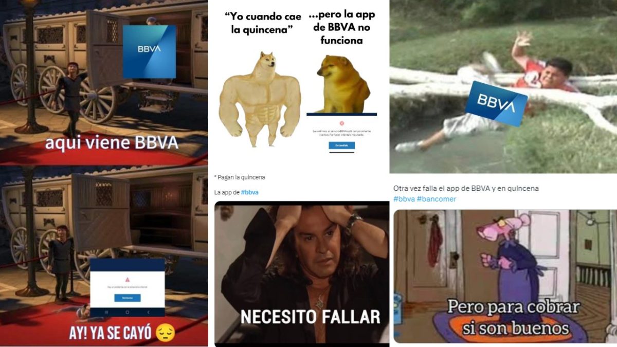 Usuarios en redes sociales reportaron fallas en la app de BBVA este viernes, por lo que usaron su talento para compartir los mejores memes