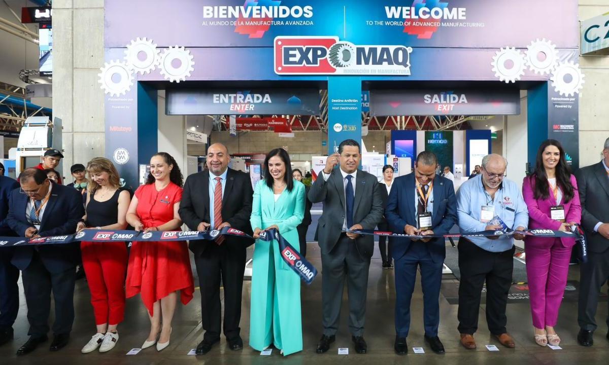 El Gobernador de Guanajuato, Diego Sinhue Rodríguez Vallejo, inauguró la 6ª edición de EXPOMAQ 2024, en el Poliforum León.