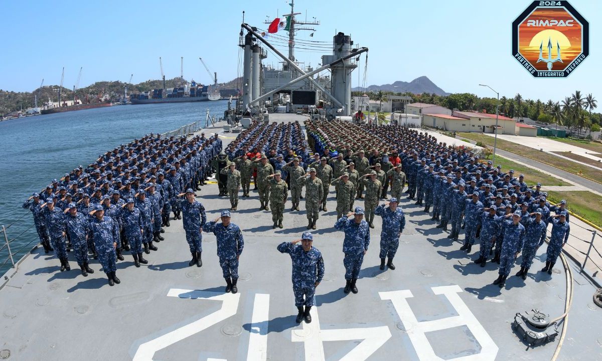 Fuerza. El ARM Usumacinta (en la foto), un buque de desembarco de tropas, y el ARM Juárez, el navío más avanzado de la Armada de la República Mexicana, ya se encuentran en Hawái. 