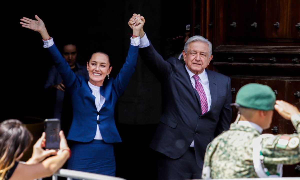 Claudia Sheinbaum y López Obrador se reúnen por primera vez tras elecciones