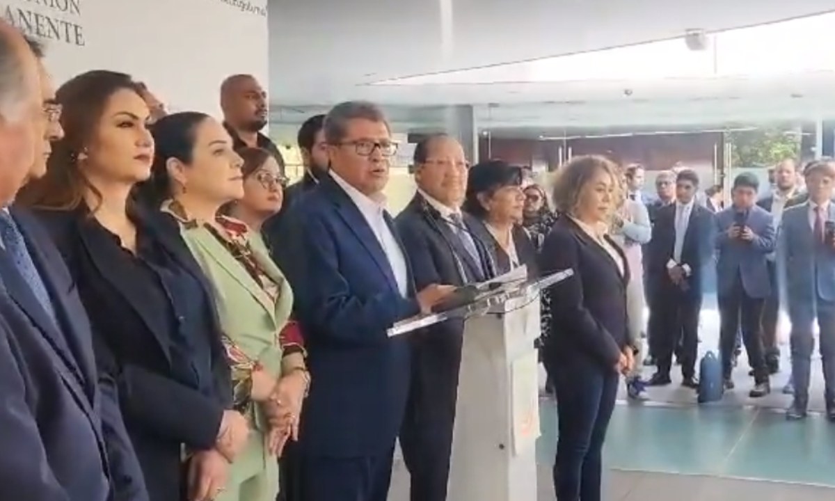 Foto: Captura de pantalla/Ricardo Monreal, coordinador de Senadores de Morena