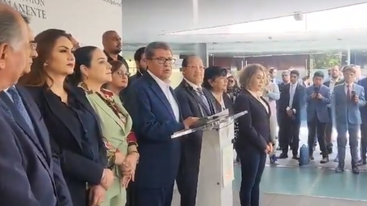 Foto: Captura de pantalla/Ricardo Monreal, coordinador de Senadores de Morena