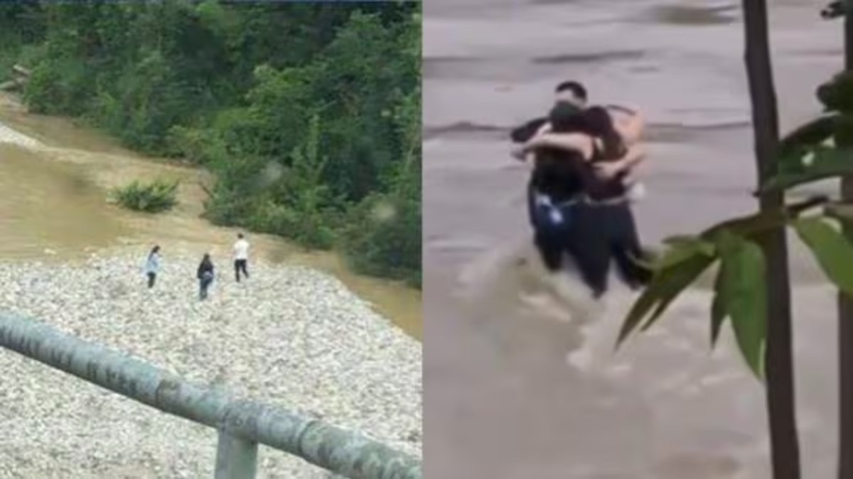 Video: Amigos se abrazan antes de arrastrados por la corriente de un río al  norte de Italia - 24 Horas