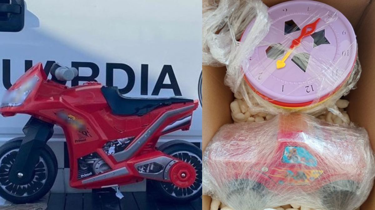 Personal de la Guardia Nacional halló paquetes de droga en juguetes infantiles que pretendían ser enviados a través de paqueterías