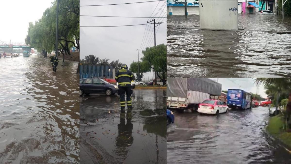 Durante este miércoles, se registraron intensas lluvias en la alcaldía Iztapalapa, lo que ocasionó inundaciones y encharcamientos