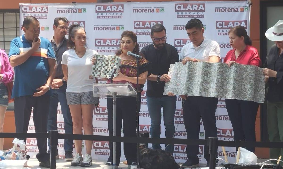 Clara Brugada encabezó el inicio de las jornadas de limpia de propaganda electoral por las 16 demarcaciones capitalinas.