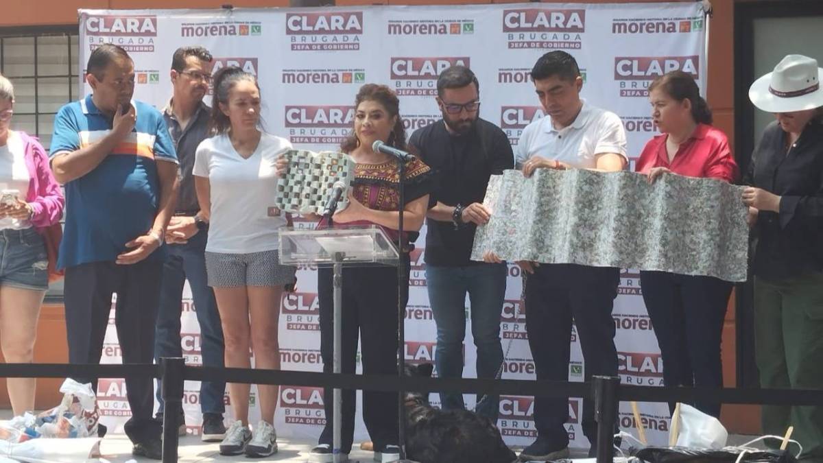 Clara Brugada encabezó el inicio de las jornadas de limpia de propaganda electoral por las 16 demarcaciones capitalinas.