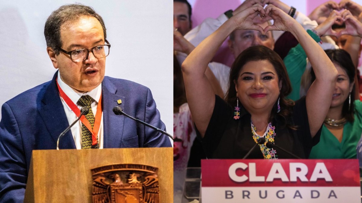 El rector de la UNAM, Leonardo Lomelí Vanegas, felicitó a Clara Brugada por su triunfo en las elecciones del pasado 2 de junio.