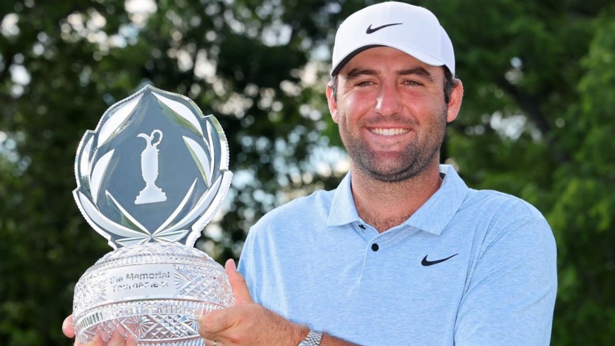 El estadounidense Scottie Scheffler, número uno del golf masculino, alargó ayer su triunfal temporada al conquistar el Memorial Tournament de PGA