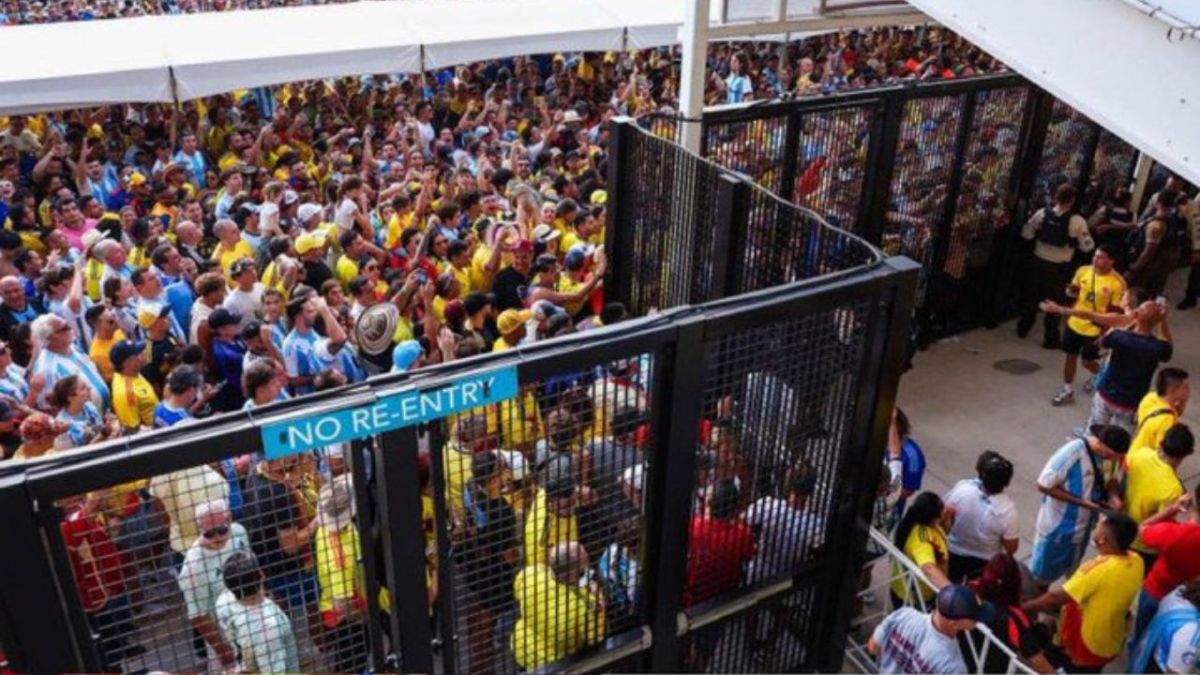 Portazo en Miami genera caos previo a la final de Copa América