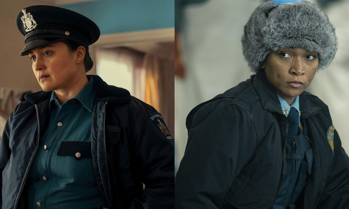 Lily Gladstone y Kali Reis en sus respectivos papeles en 'Under the Bridge' y 'True Detective: Night Country'.