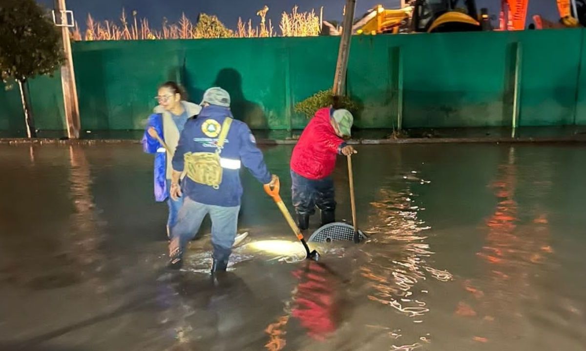 Chalco se inunda por segunda vez en 10 días