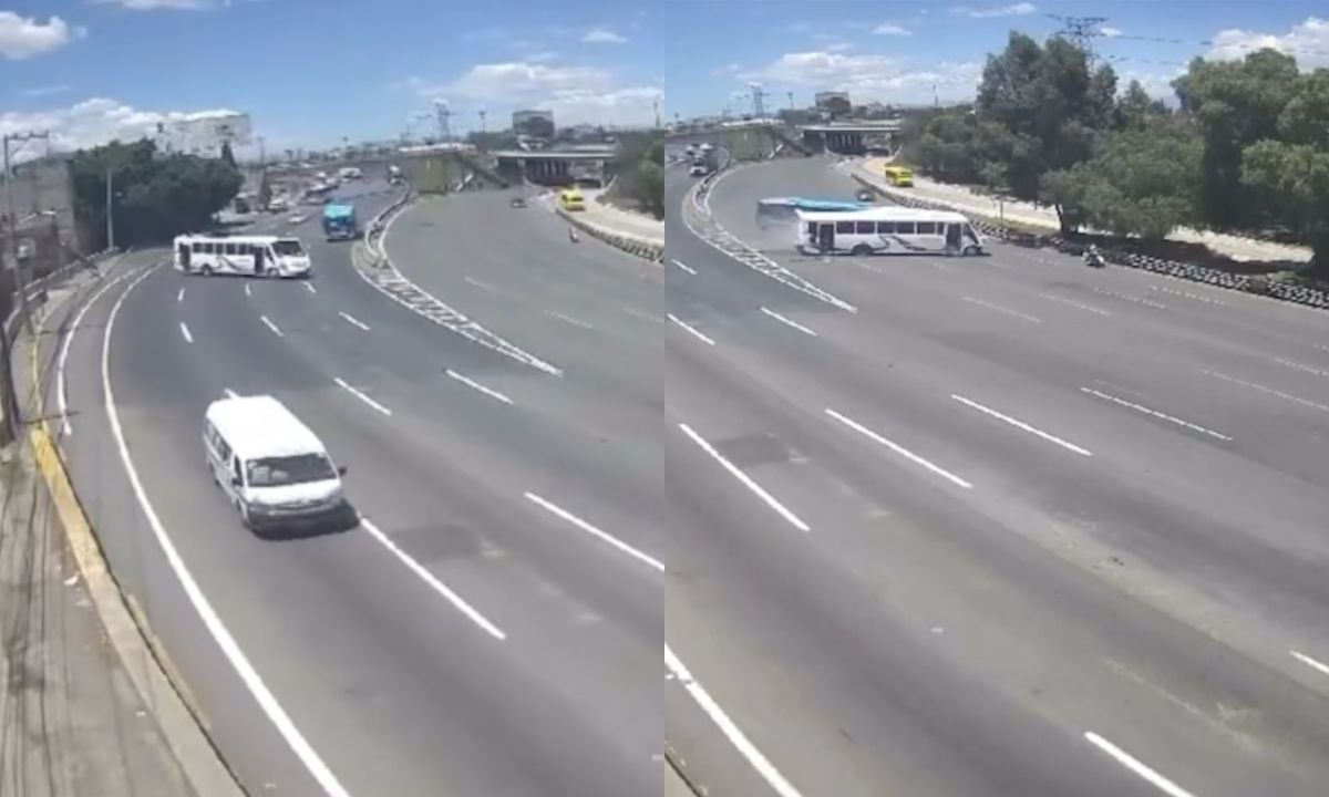 Video del choque en la carretera México-Pachuca