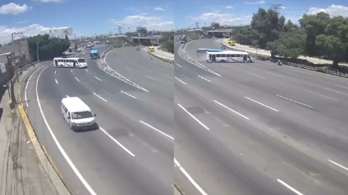 Video del choque en la carretera México-Pachuca