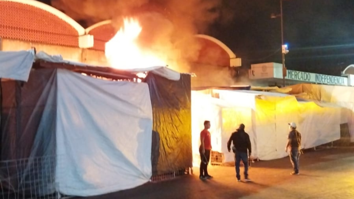 Incendio mercado morelia