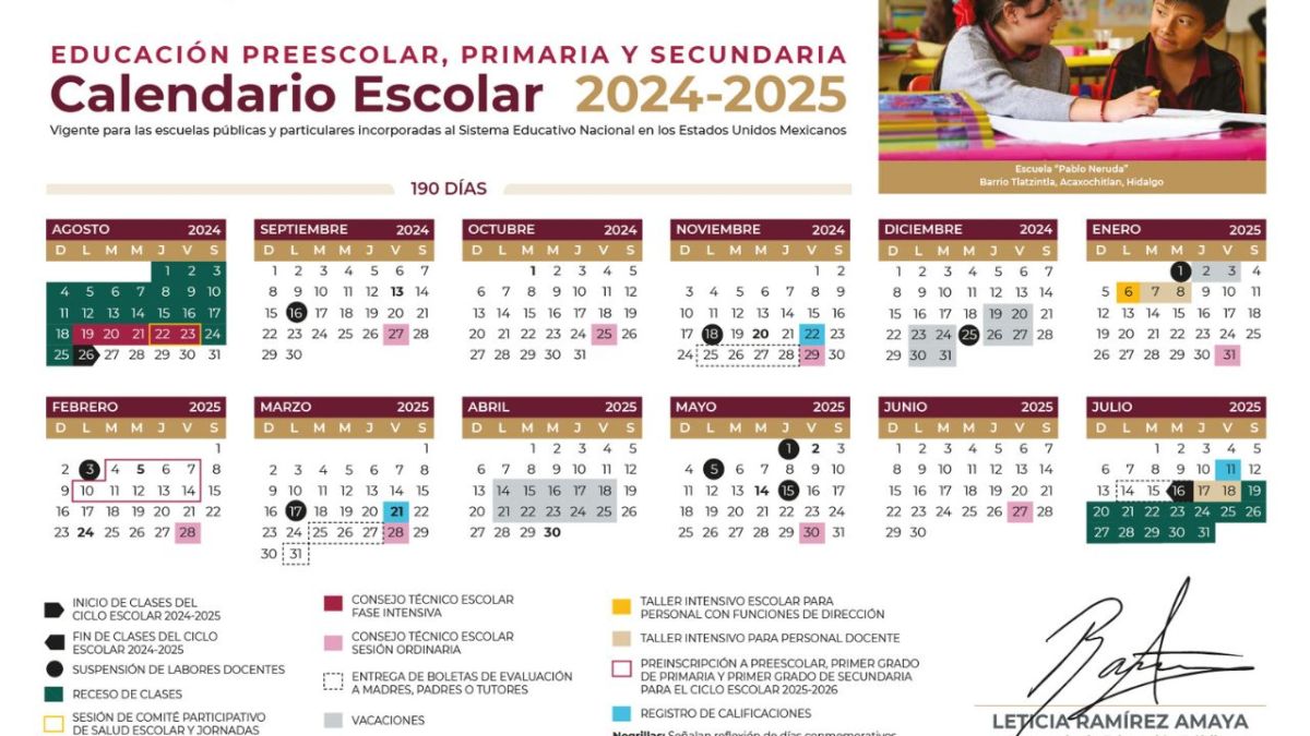 Calendario SEP: Puentes seguidos en ciclo escolar 2024 -2025