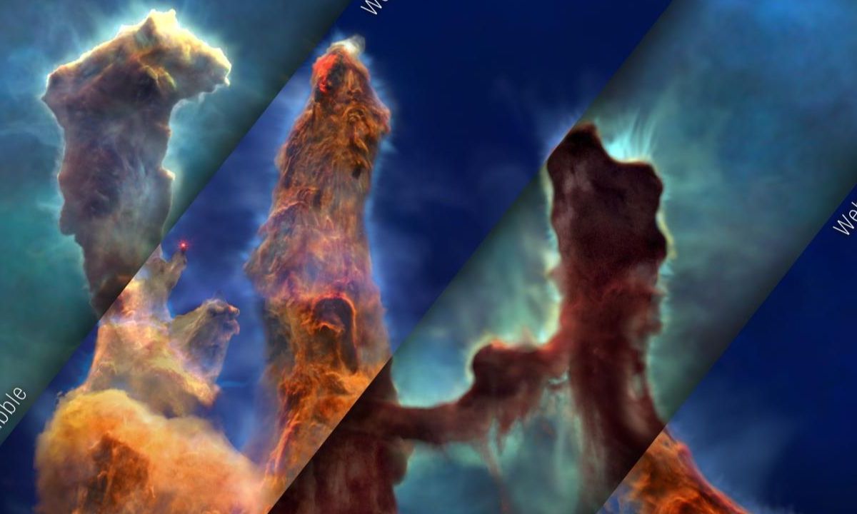 NASA muestra imágenes 3d de los pilares de la creación