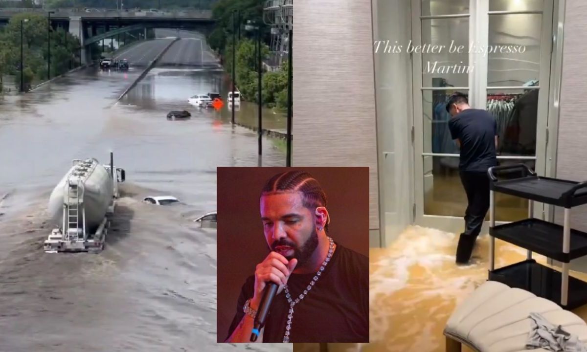 Lluvias torrenciales azota a Toronto y dejan inundada la mansión del rapero Drake