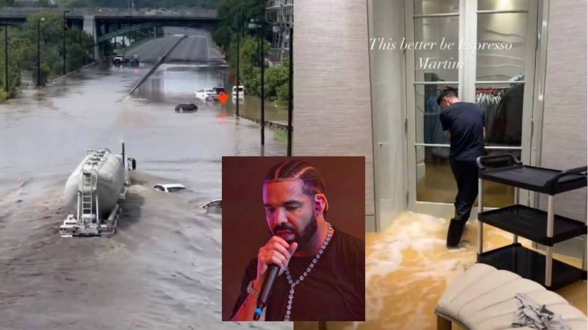 Lluvias torrenciales azota a Toronto y dejan inundada la mansión del rapero Drake