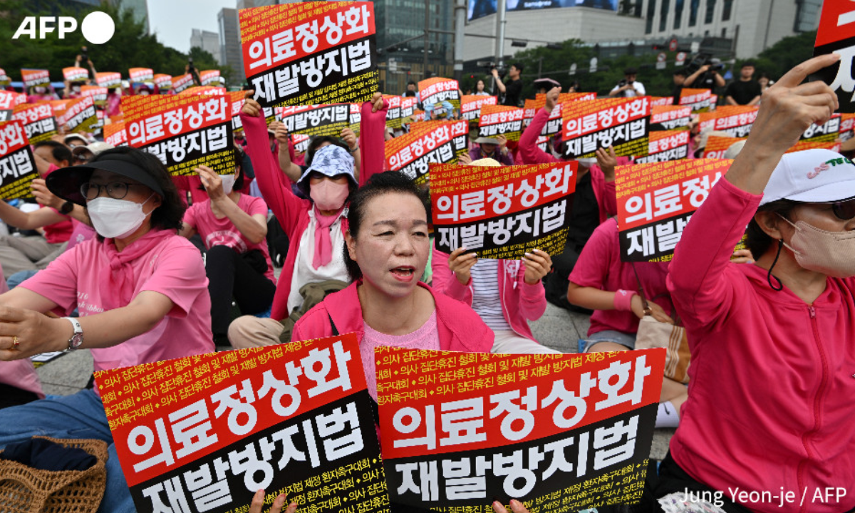 Pacientes en Corea del Sur exigen el fin de la huelga médica