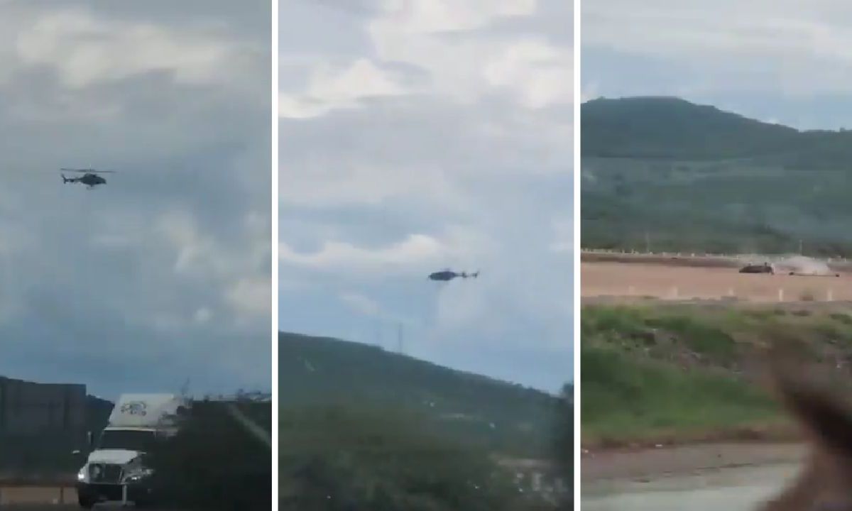 Cuatro heridos, dos de gravedad, deja desplome de helicóptero en la Laguna de Sayula