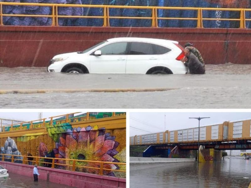 Lluvias en San Luis Potosí llenan presas y causan inundaciones