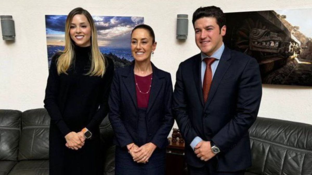 Acompañado de su esposa Mariana Rodríguez, Samuel García tuvo este martes una primera reunión con la presidenta electa Claudia Sheinbaum