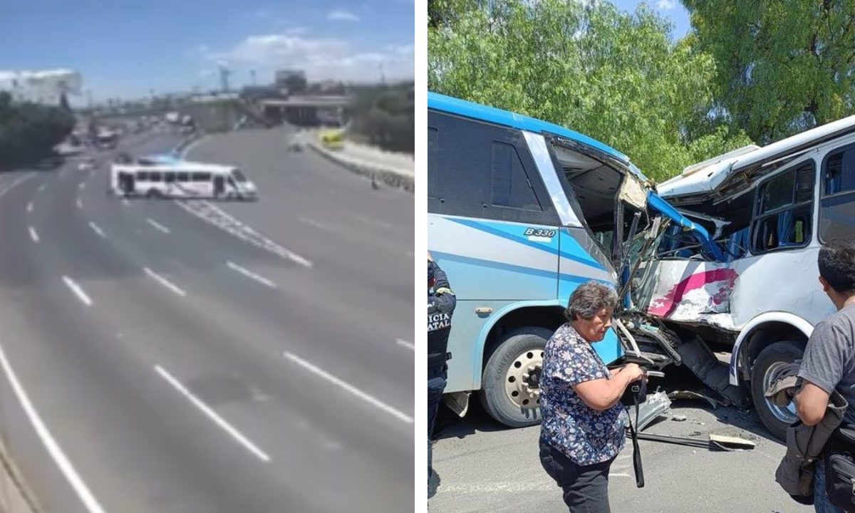 La tarde de este viernes 5 de julio, se registró un choque entre camiones de pasajeros en la autopista México-Pachuca
