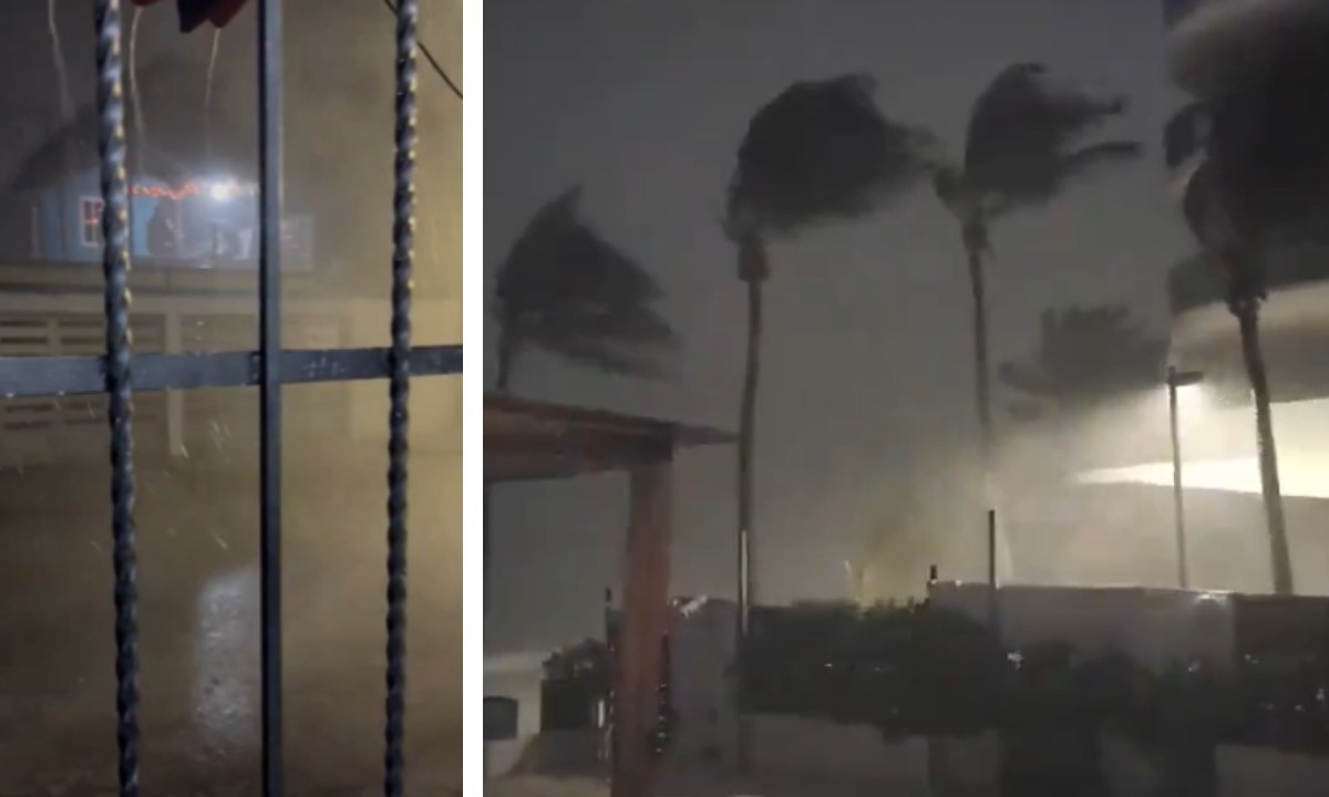 La llegada del huracán Beryl a la isla de Cozumel fue documentada por diferentes internautas en sus redes sociales