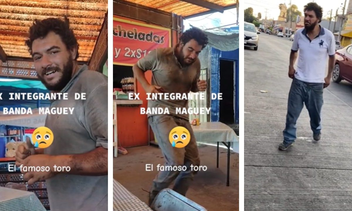 Un hombre que vive en situación de calle se viralizó, pues lo identifican como "El Toro", supuesto exintegrante de Banda Maguey