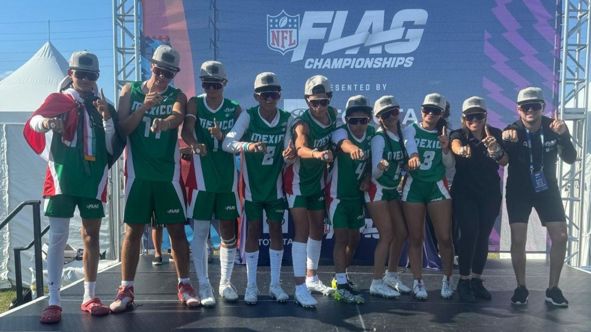 Con un marcador favorable de 21-12, el equipo mexicano categoría Sub-14 se proclamó este fin de semana en el NFL Flag Championship